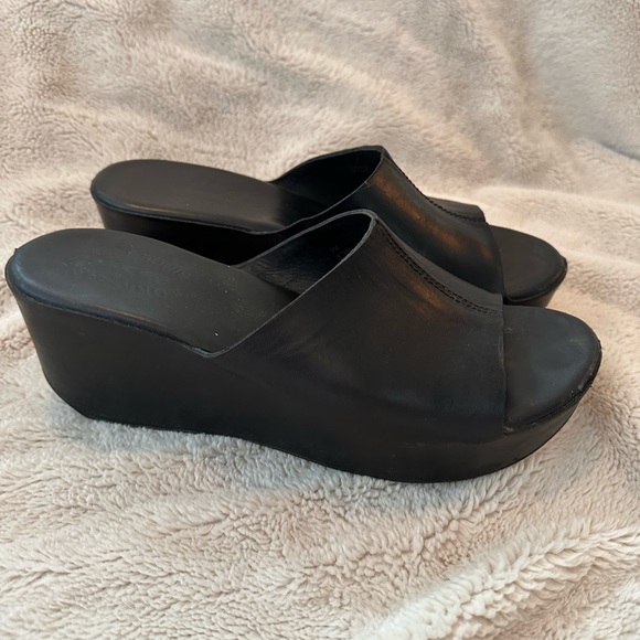 KorkEase Shoes Korkease Greer Leather Slip On Wedge Sandals Poshmark
